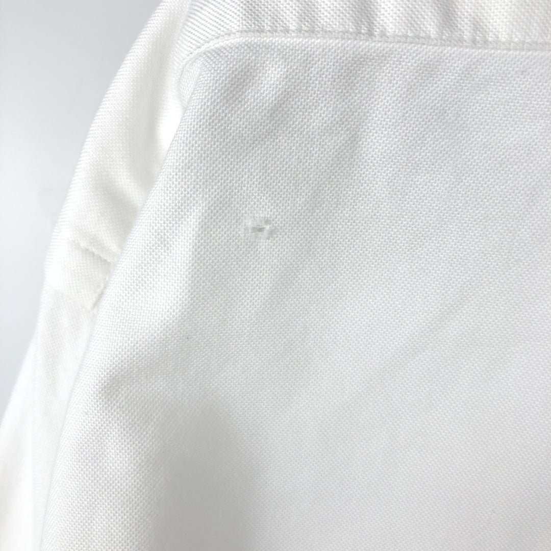 Brooks Brothers Est.1818 Long Sleeve Button Down Shirt Made in USA Men's Size L Supima Cotton white type Vintage Second Hand