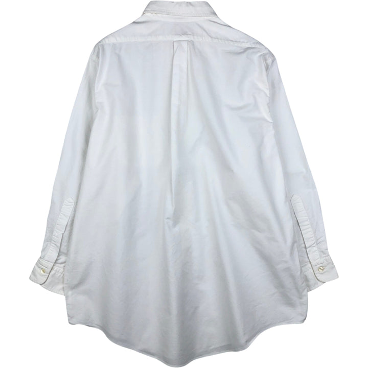 Brooks Brothers Est.1818 Long Sleeve Button Down Shirt Made in USA Men's XL Supima Cotton white type Vintage Second Hand
