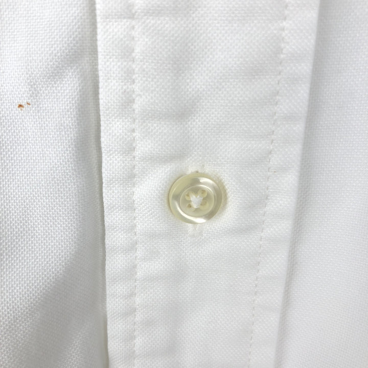 Brooks Brothers MAKERS Long Sleeve Button Down Shirt Made in USA Men's Size L cotton white type Vintage Second Hand