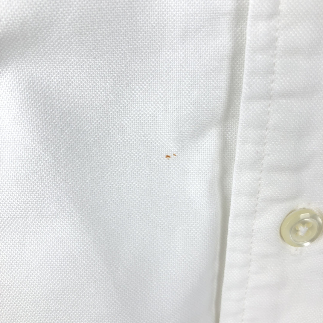 Brooks Brothers MAKERS Long Sleeve Button Down Shirt Made in USA Men's Size L cotton white type Vintage Second Hand