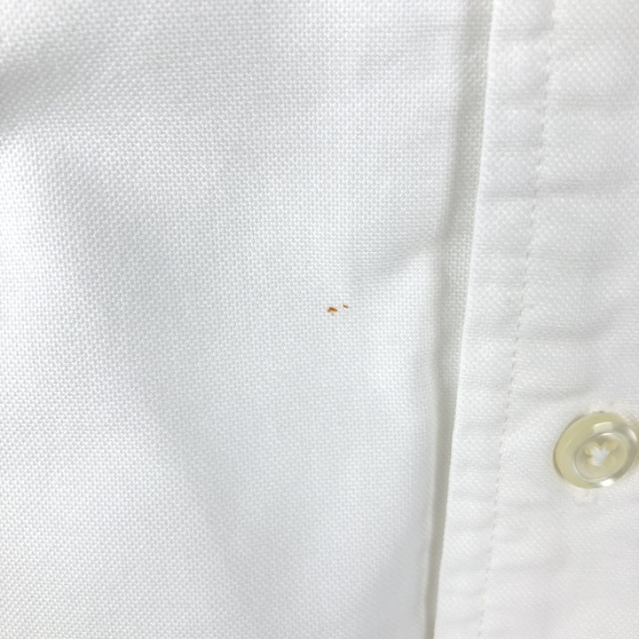 Brooks Brothers MAKERS Long Sleeve Button Down Shirt Made in USA Men's Size L cotton white type Vintage Second Hand