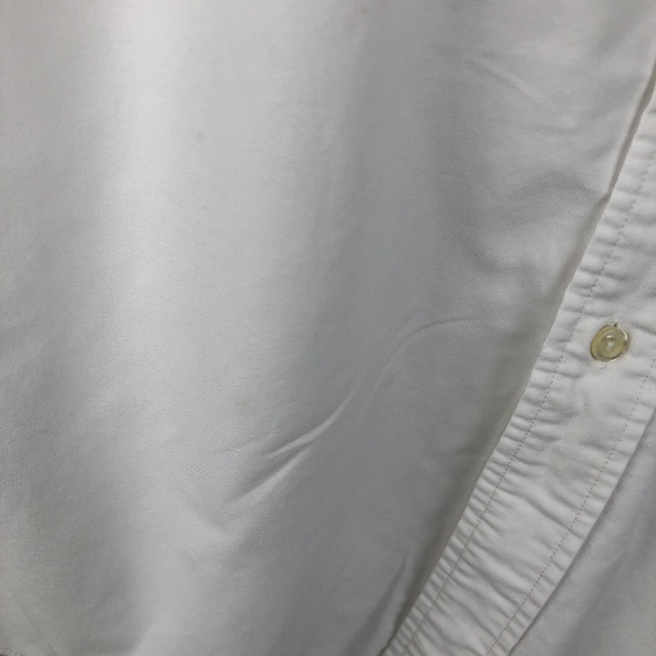 Brooks Brothers Est.1818 Long Sleeve Button Down Shirt Made in USA Men's XL Supima Cotton white type Vintage Second Hand