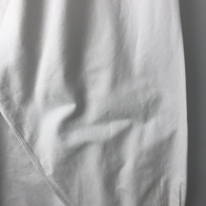 Brooks Brothers Est.1818 Long-Sleeve Button-Down Shirt, Made in USA, Men's Size XXL (approx.) Supima Cotton white type Vintage Second Hand