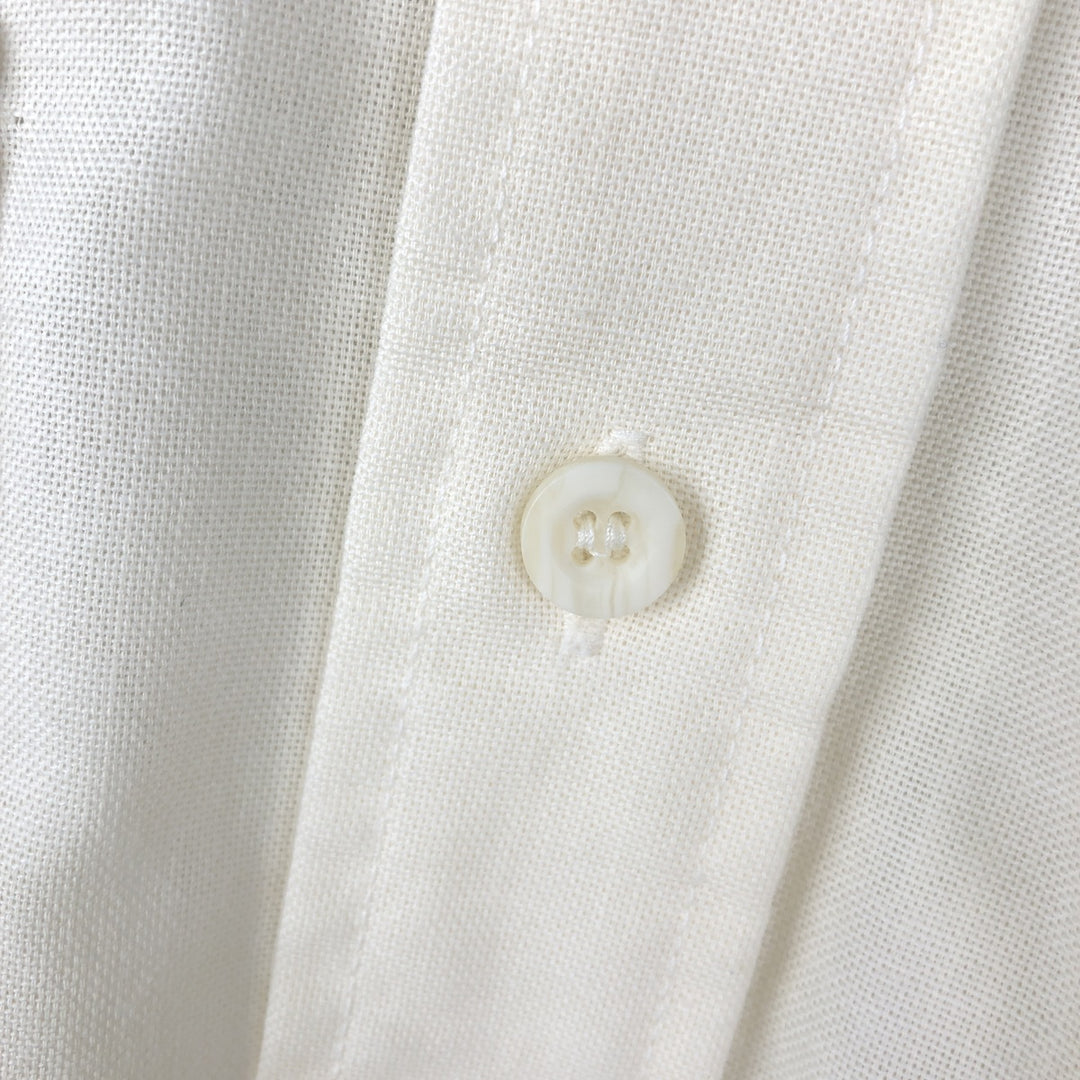 70s-80'S Lee EXTRA LONG TAILS Long-Sleeve Shirt, Made in USA, Men's Size M (Equivalent), Vintage unclear ivory Vintage Second Hand