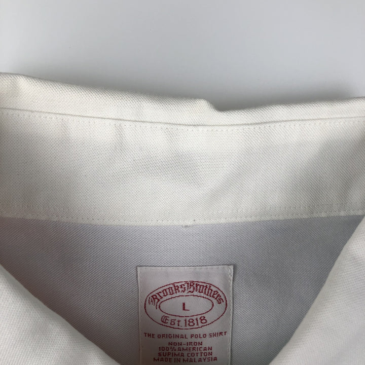 Brooks Brothers Est.1818 Crazy Pattern Long-Sleeve Button-Down Shirt, Men's Size L (approx.) Supima Cotton coral Vintage Second Hand