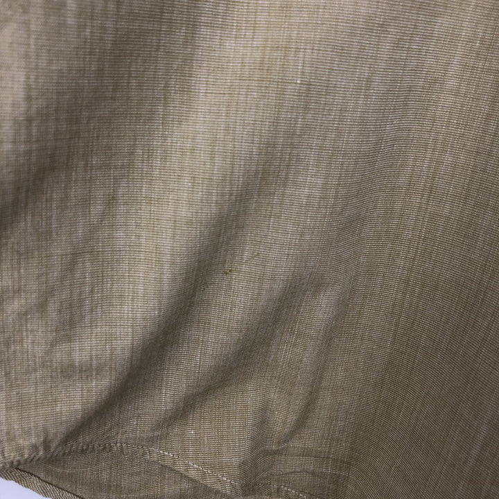 Banana Republic Long-Sleeve Cotton Shirt, Men's Size XL cotton Khaki type sage green Vintage Second Hand