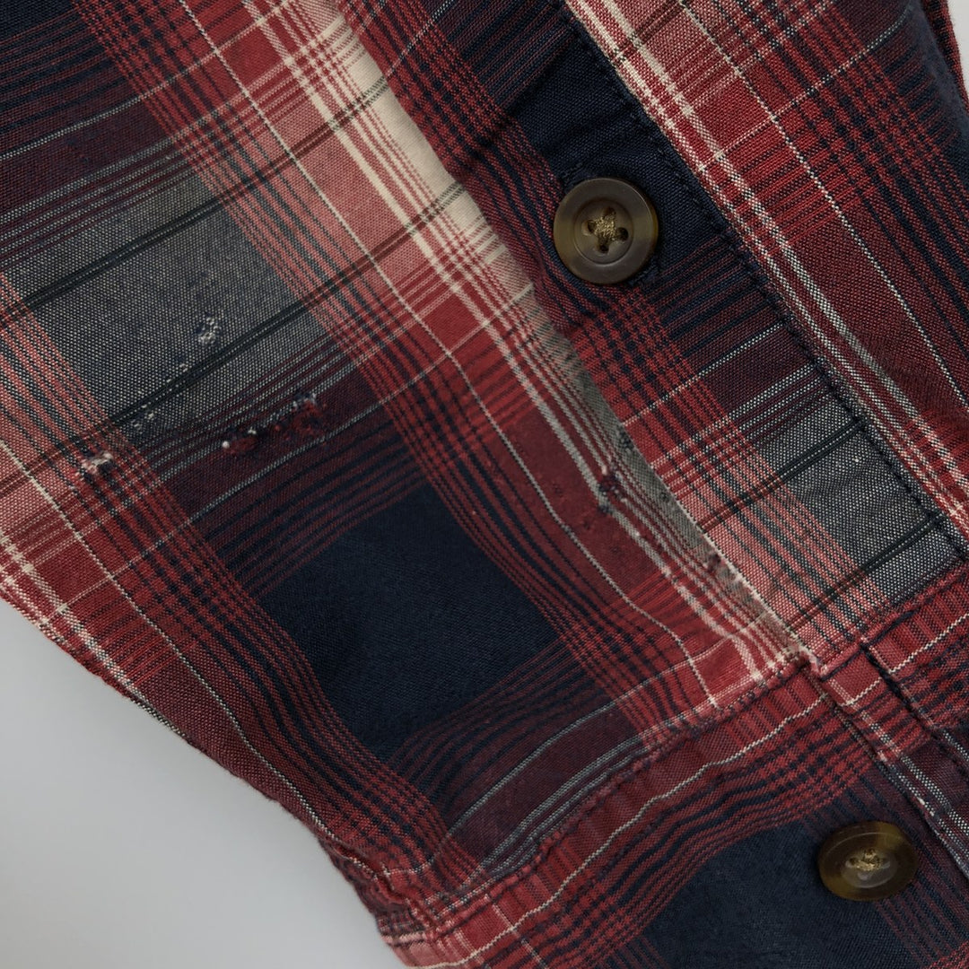 Carhartt Relaxed Fit Long Sleeve Button Down Work Shirt, Men's XL cotton red type Vintage Second Hand