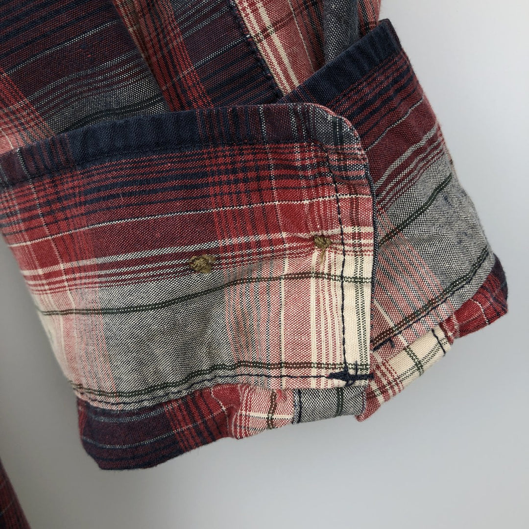 Carhartt Relaxed Fit Long Sleeve Button Down Work Shirt, Men's XL cotton red type Vintage Second Hand