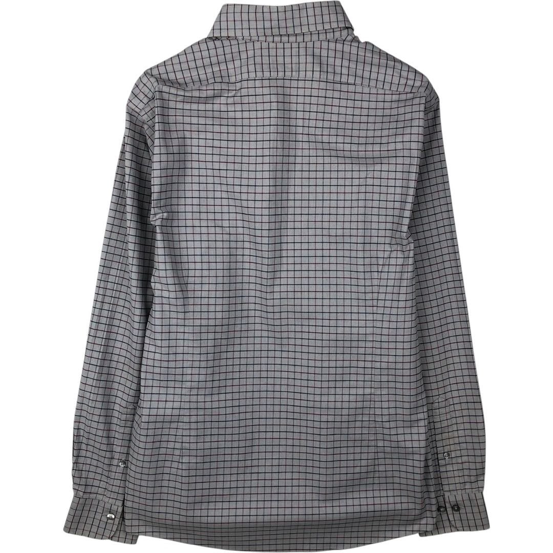 Brooks Brothers Est.1818 Check Pattern Long Sleeve Button-Down Check Shirt, Men's Size L cotton gray type Vintage Second Hand