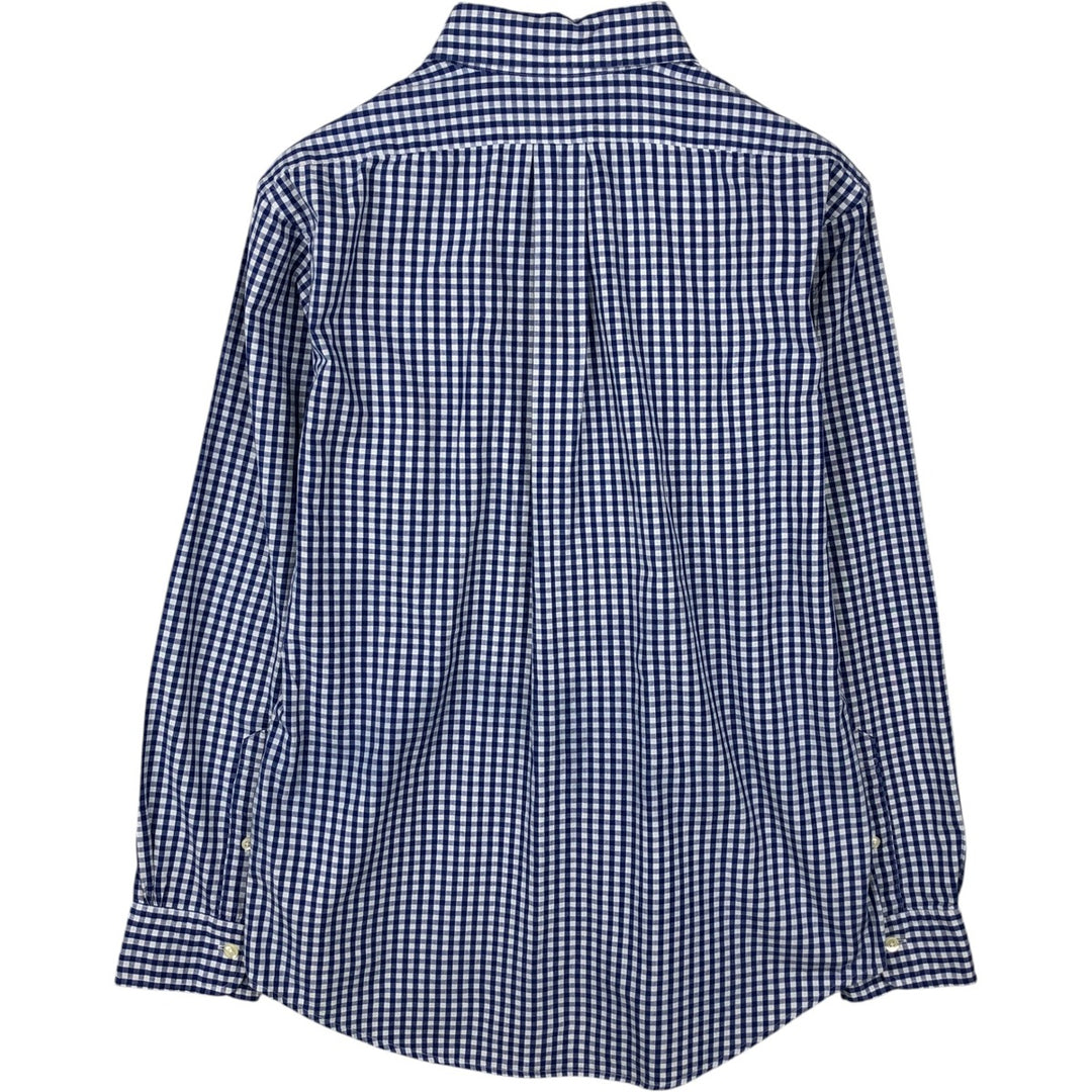 Brooks Brothers 1818 Long Sleeve Button-Down Check Shirt, Men's Size M cotton blue type Vintage Second Hand