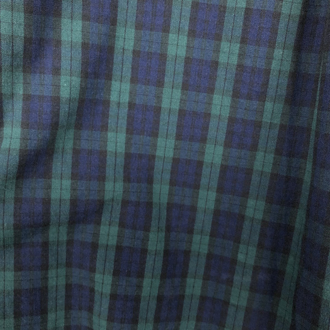 Brooks Brothers 1818 REGENT Long Sleeve Button-Down Check Shirt, Men's Size XL cotton Green type dark green Vintage Second Hand