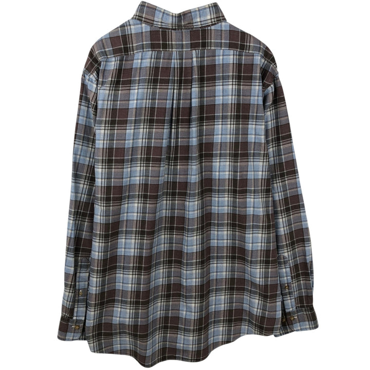 Brooks Brothers Est.1818 REGENT Long Sleeve Button-Down Check Shirt Men's XL cotton Blue type light blue Vintage Second Hand