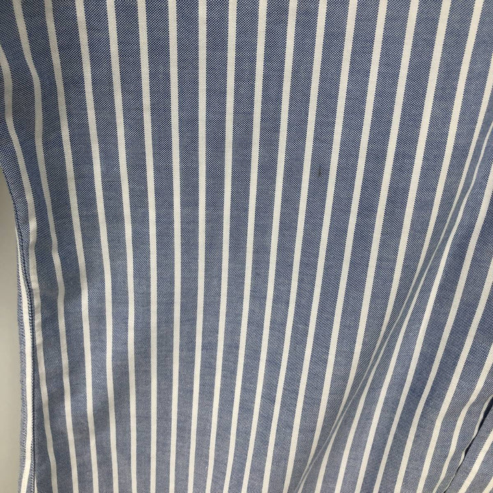 Brooks Brothers Est.1818 REGENT Long Sleeve Button-Down Striped Shirt, Men's Size L Supima Cotton Blue type light blue Vintage Second Hand