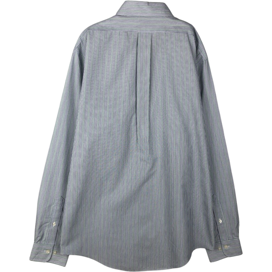 Brooks Brothers Est.1818 REGENT Long Sleeve Button-Down Striped Shirt, Men's Size L Supima Cotton blue type Vintage Second Hand
