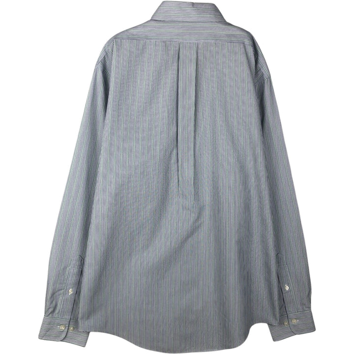 Brooks Brothers Est.1818 REGENT Long Sleeve Button-Down Striped Shirt, Men's Size L Supima Cotton blue type Vintage Second Hand