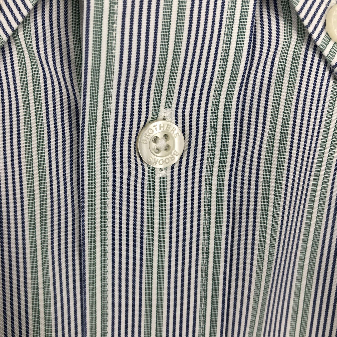Brooks Brothers Est.1818 REGENT Long Sleeve Button-Down Striped Shirt, Men's Size L Supima Cotton blue type Vintage Second Hand