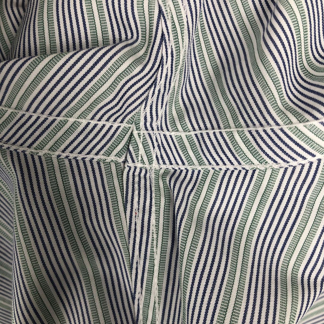 Brooks Brothers Est.1818 REGENT Long Sleeve Button-Down Striped Shirt, Men's Size L Supima Cotton blue type Vintage Second Hand