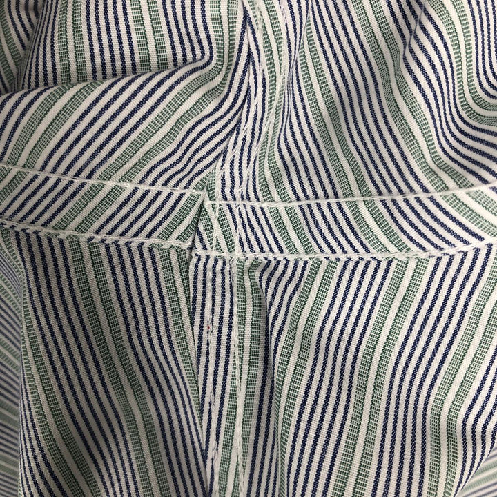 Brooks Brothers Est.1818 REGENT Long Sleeve Button-Down Striped Shirt, Men's Size L Supima Cotton blue type Vintage Second Hand