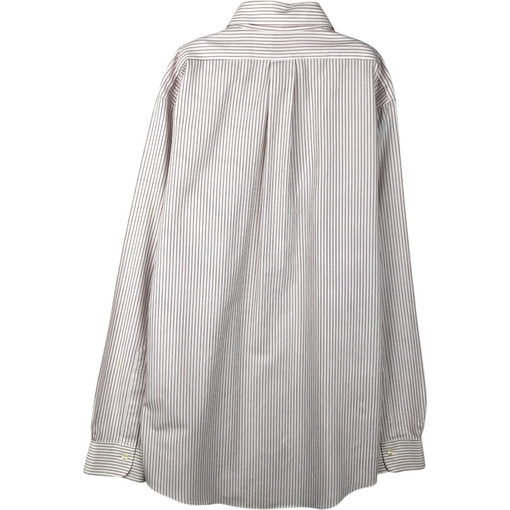 Brooks Brothers Est.1818 Long Sleeve Button-Down Striped Shirt, Men's Size L cotton white type Vintage Second Hand