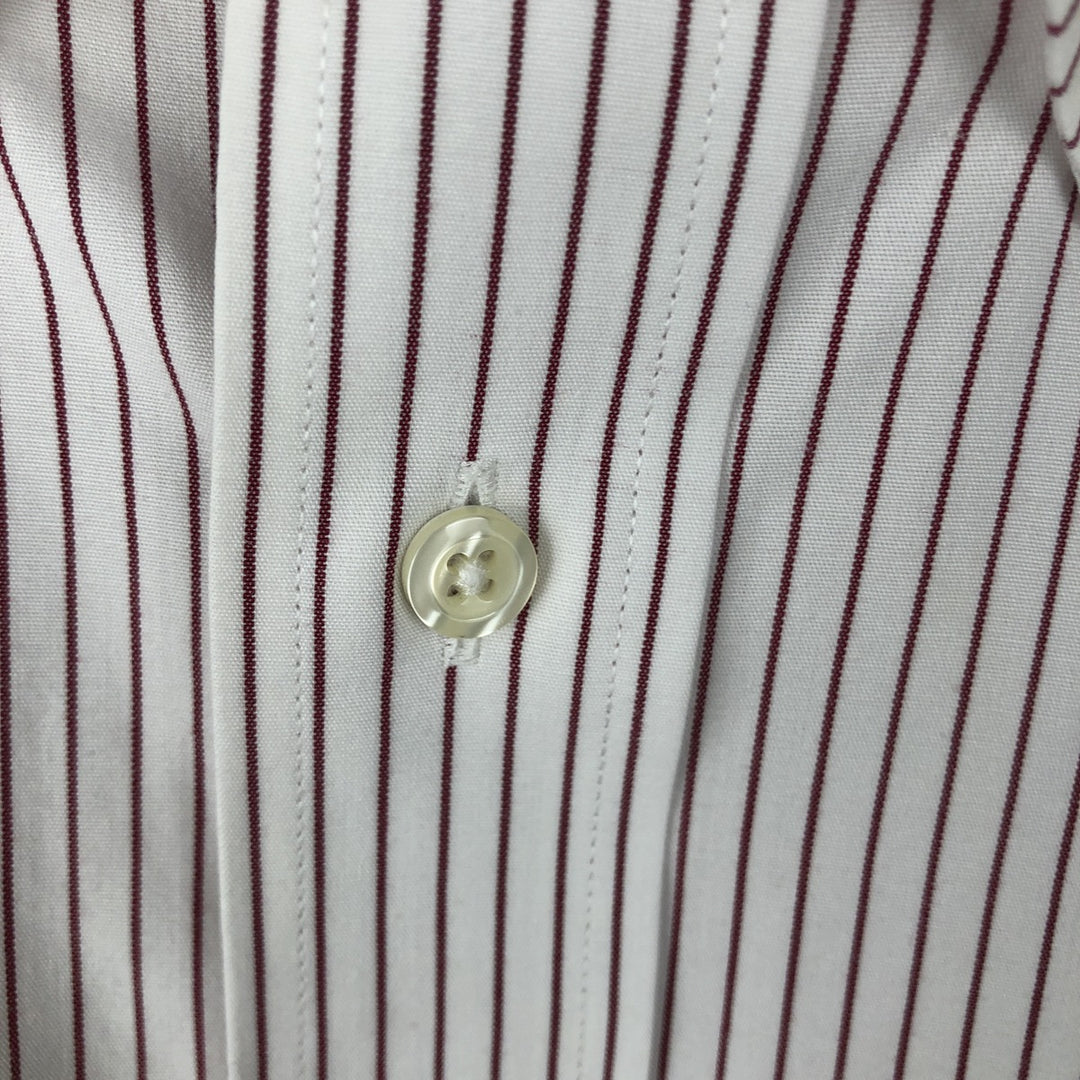 Brooks Brothers Est.1818 Long Sleeve Button-Down Striped Shirt, Men's Size L cotton white type Vintage Second Hand