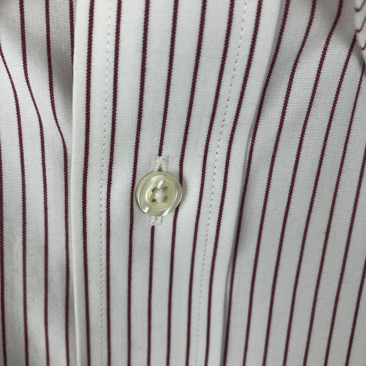 Brooks Brothers Est.1818 Long Sleeve Button-Down Striped Shirt, Men's Size L cotton white type Vintage Second Hand
