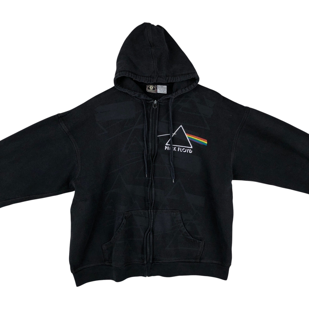 ROCKWARE PINK FLOYD (Pink Floyd) Band Sweatshirt Full-Zip Hoodie, Men's XXL (approx.) cotton black type Vintage Second Hand
