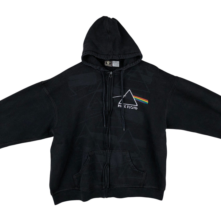 ROCKWARE PINK FLOYD (Pink Floyd) Band Sweatshirt Full-Zip Hoodie, Men's XXL (approx.) cotton black type Vintage Second Hand