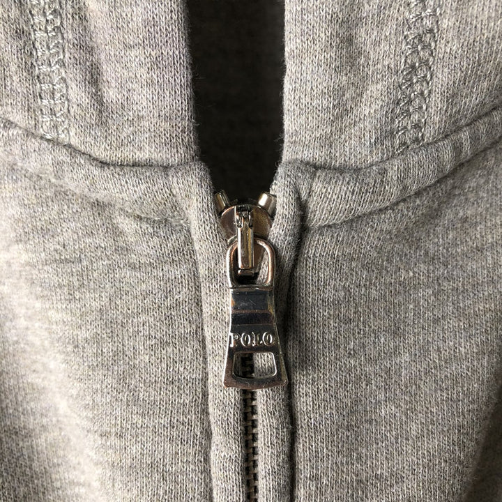 Ralph Lauren POLO RALPH LAUREN full-zip sweatshirt hoodie, women's size L cotton gray type Vintage Second Hand