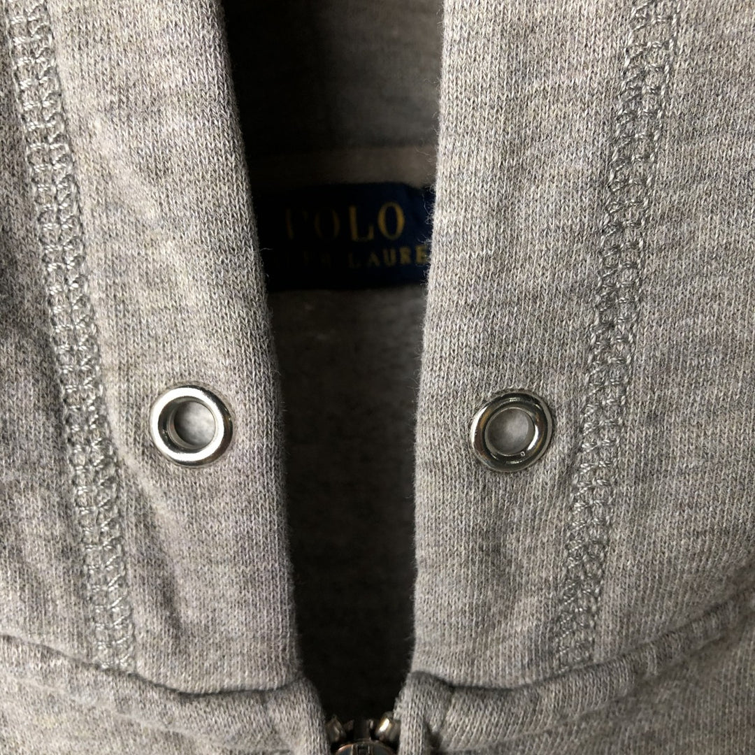 Ralph Lauren POLO RALPH LAUREN full-zip sweatshirt hoodie, women's size L cotton gray type Vintage Second Hand