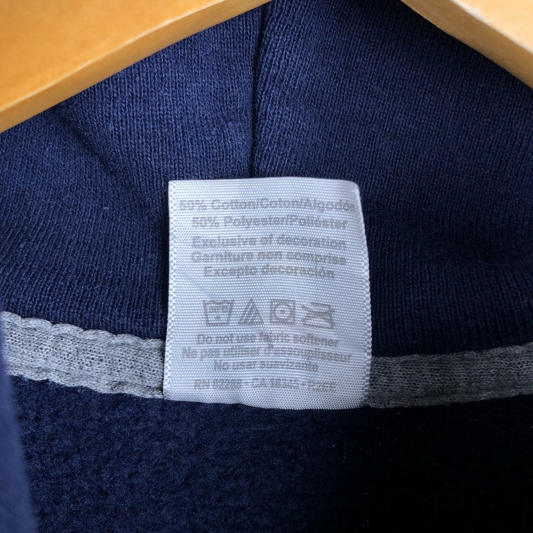 2000'S Russell sweatshirt pullover hoodie, men's size XL equivalent. cotton navy blue type Vintage Second Hand