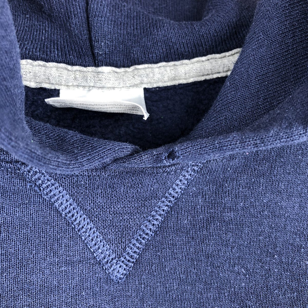 2000'S Russell sweatshirt pullover hoodie, men's size XL equivalent. cotton navy blue type Vintage Second Hand