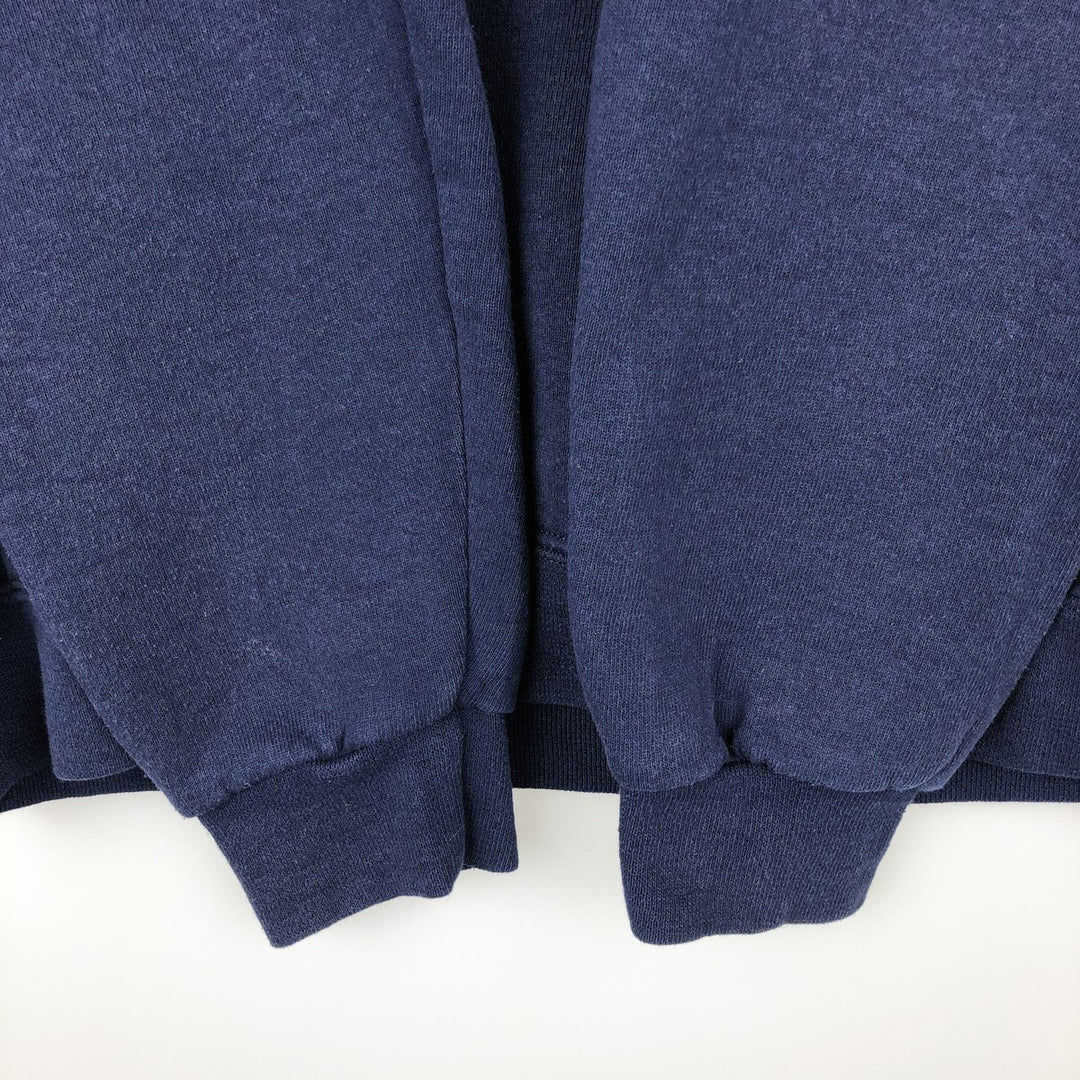 2000'S Russell sweatshirt pullover hoodie, men's size XL equivalent. cotton navy blue type Vintage Second Hand