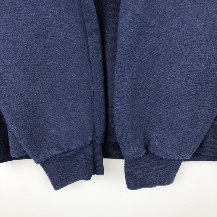2000'S Russell sweatshirt pullover hoodie, men's size XL equivalent. cotton navy blue type Vintage Second Hand