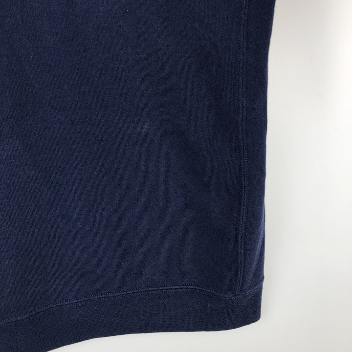 2000'S Russell sweatshirt pullover hoodie, men's size XL equivalent. cotton navy blue type Vintage Second Hand