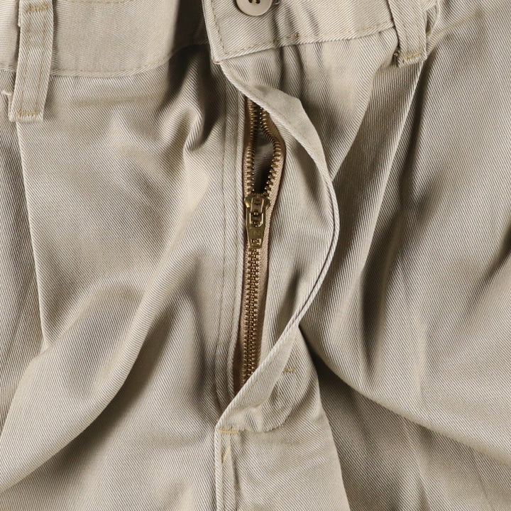 Wrangler RIATA Two-Pleat Chino Pants, Men's Size W33 (approx.) cotton Beige type Vintage Second Hand