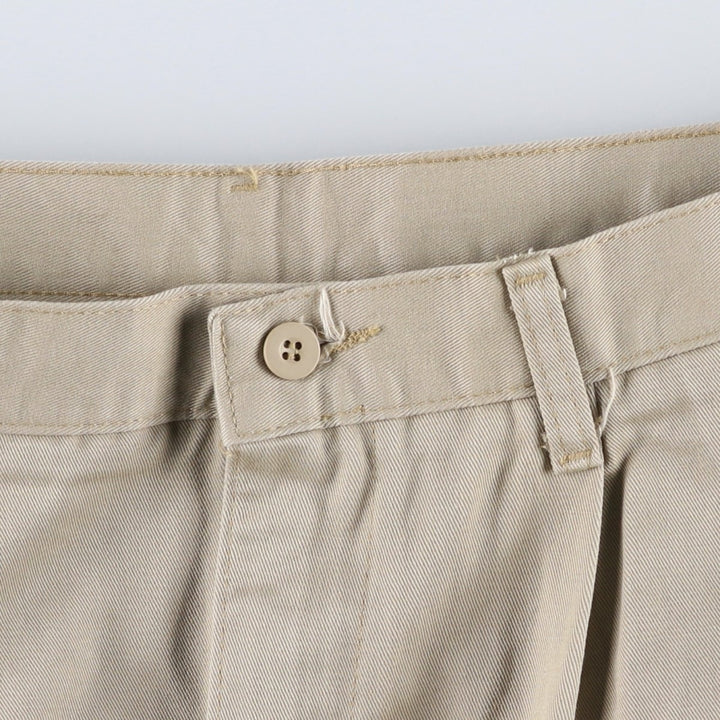 Wrangler RIATA Two-Pleat Chino Pants, Men's Size W33 (approx.) cotton Beige type Vintage Second Hand