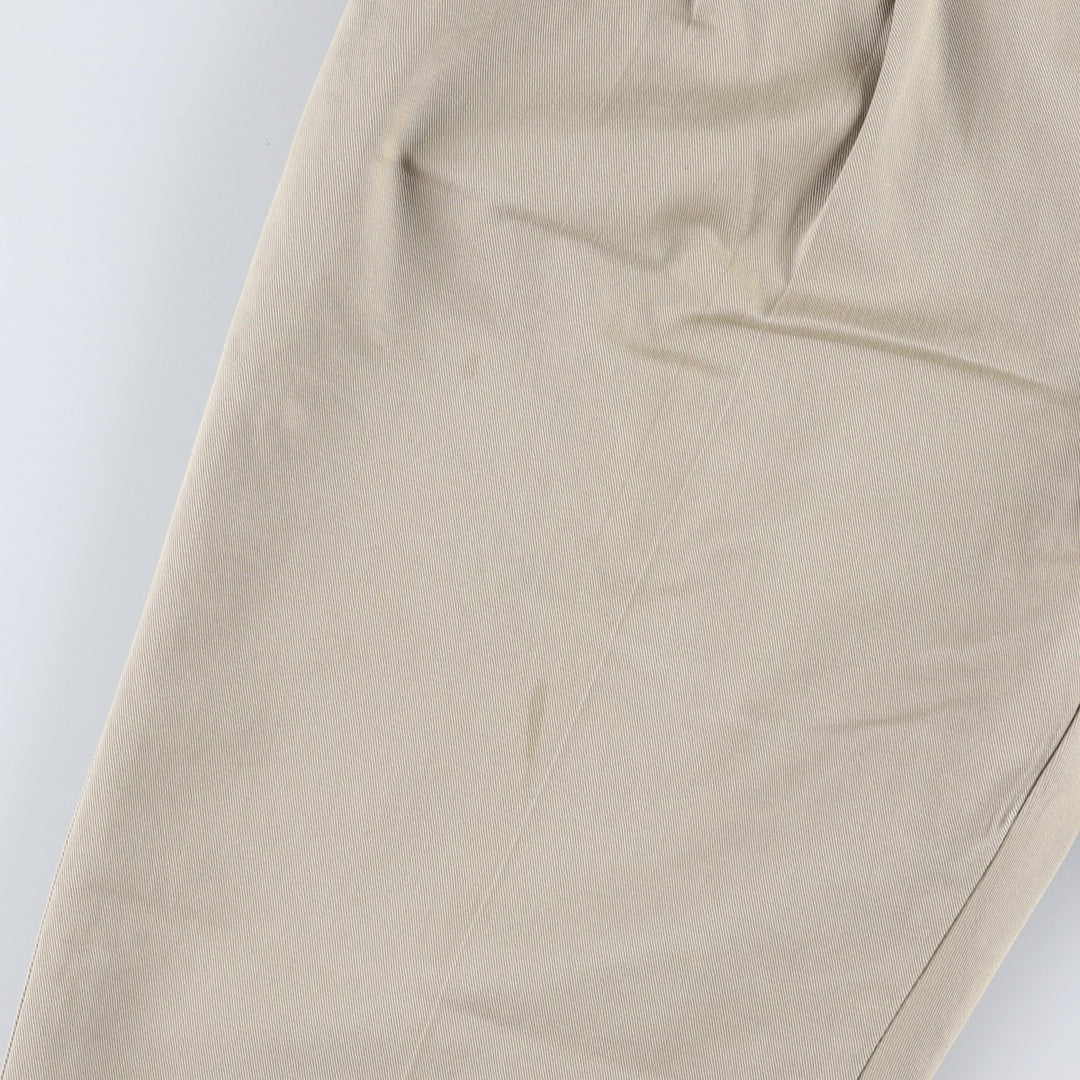 Wrangler RIATA Two-Pleat Chino Pants, Men's Size W33 (approx.) cotton Beige type Vintage Second Hand