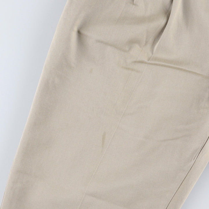 Wrangler RIATA Two-Pleat Chino Pants, Men's Size W33 (approx.) cotton Beige type Vintage Second Hand