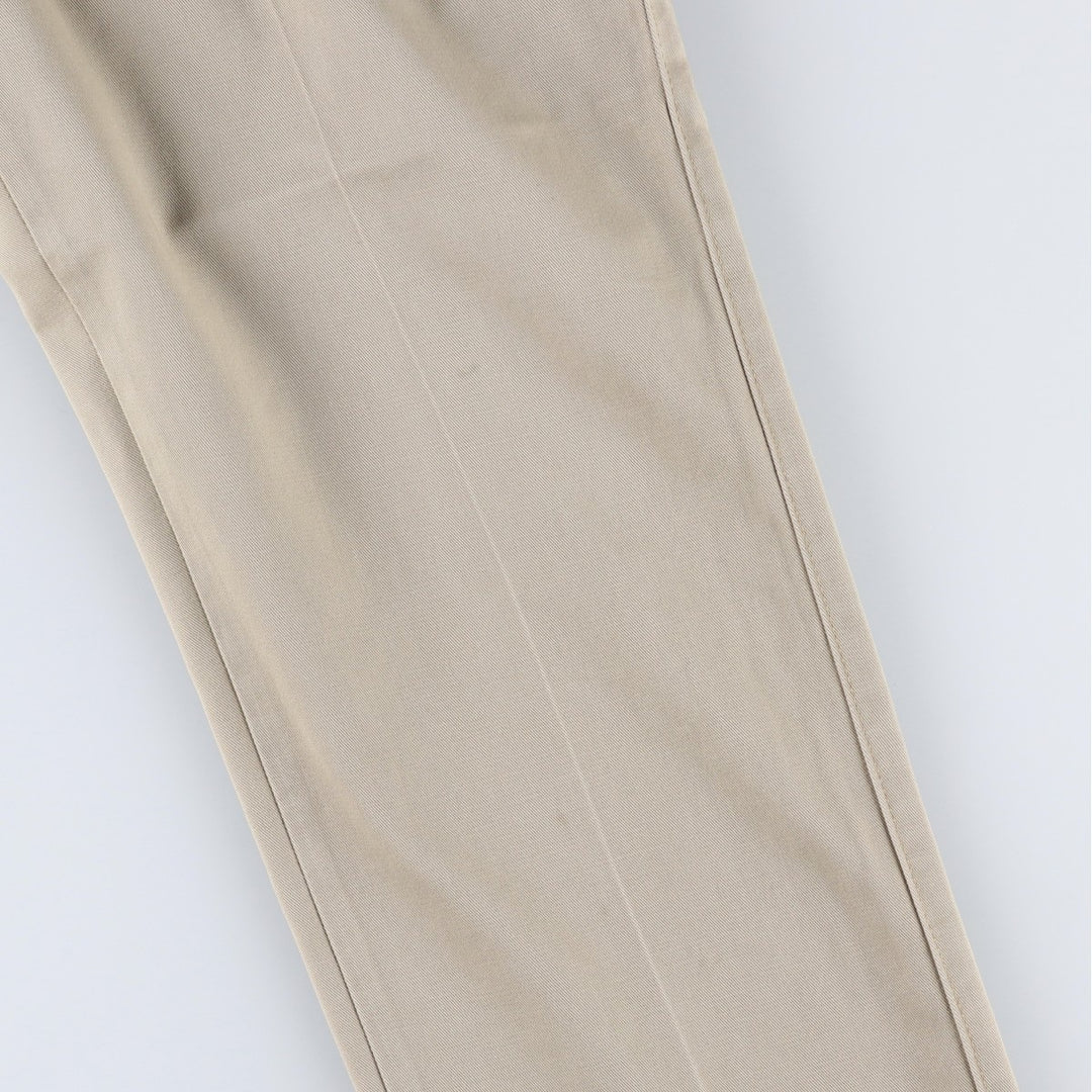 Wrangler RIATA Two-Pleat Chino Pants, Men's Size W33 (approx.) cotton Beige type Vintage Second Hand