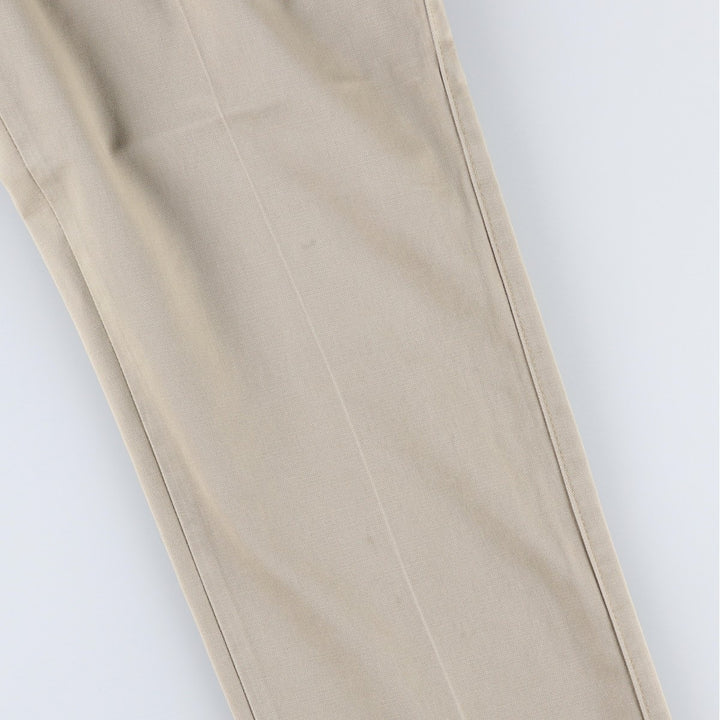 Wrangler RIATA Two-Pleat Chino Pants, Men's Size W33 (approx.) cotton Beige type Vintage Second Hand
