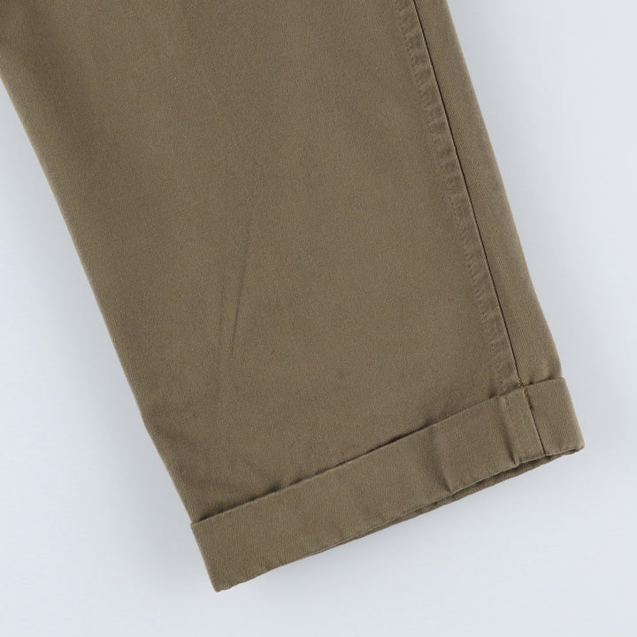 90'S Nautica SPINNAKER Two-Pleat Chino Pants, Men's Size W32 (approx.), Vintage cotton brown type Vintage Second Hand