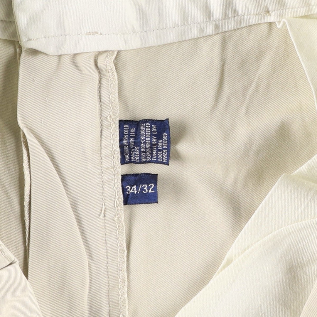 Ralph Lauren POLO by Ralph Lauren PROSPECT PANT Chino pants for men, equivalent to w35 cotton ivory Vintage Second Hand
