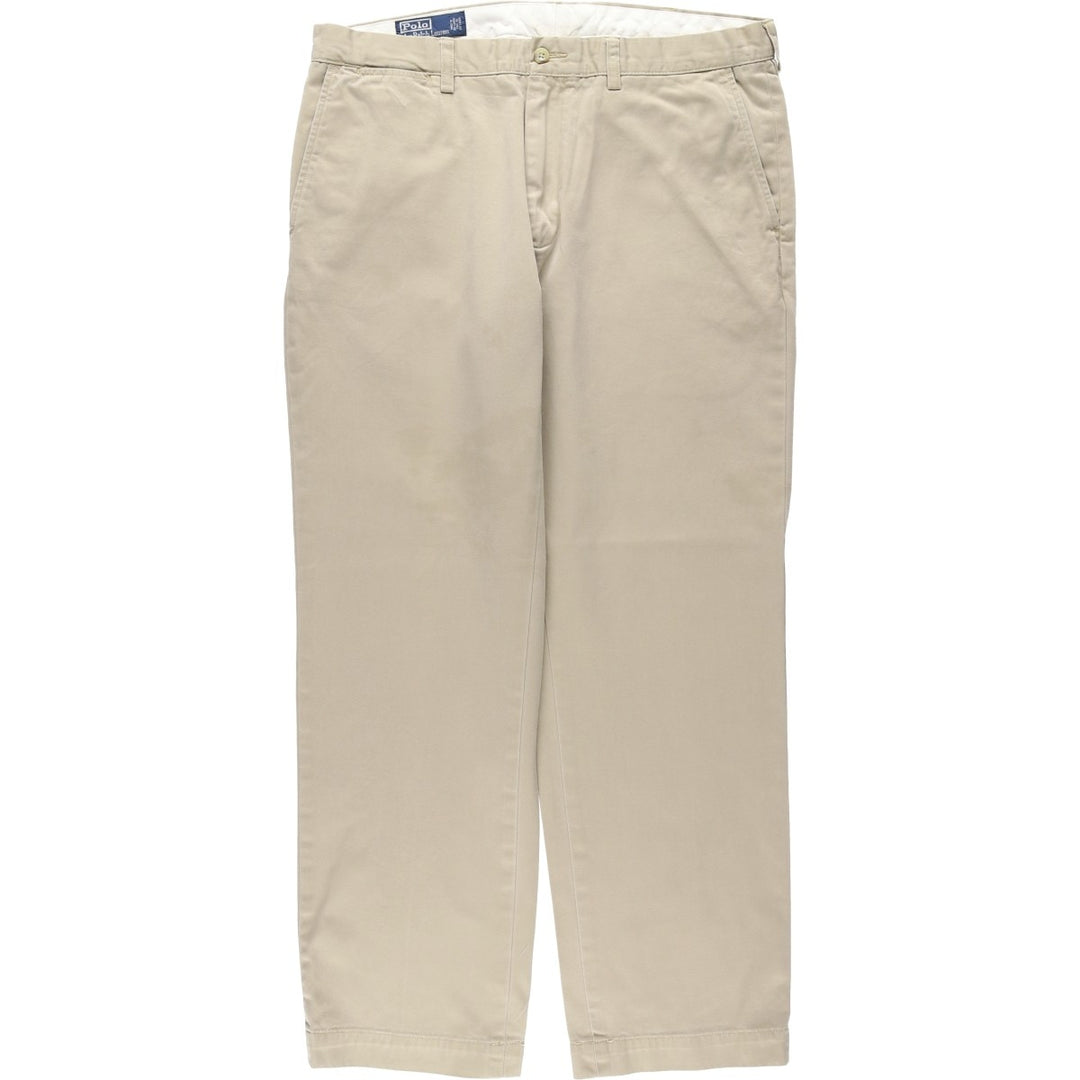 Ralph Lauren POLO by Ralph Lauren PRESTON PANT Chino pants for men, equivalent to w37 cotton beige type brown Vintage Second Hand