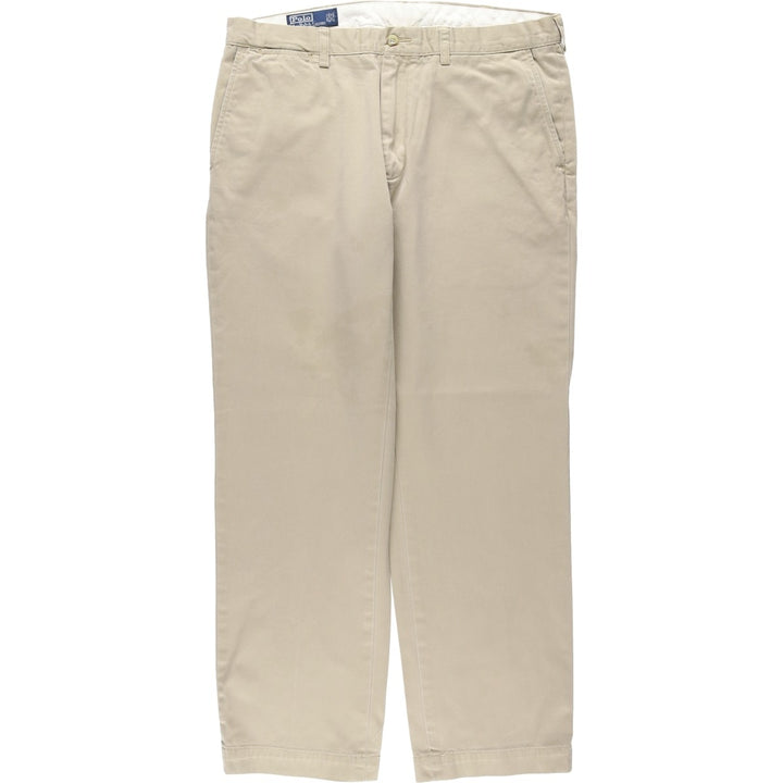 Ralph Lauren POLO by Ralph Lauren PRESTON PANT Chino pants for men, equivalent to w37 cotton beige type brown Vintage Second Hand
