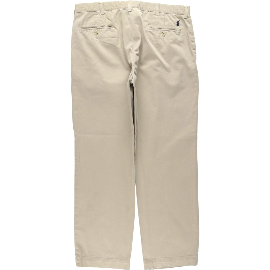 Ralph Lauren POLO by Ralph Lauren PRESTON PANT Chino pants for men, equivalent to w37 cotton beige type brown Vintage Second Hand
