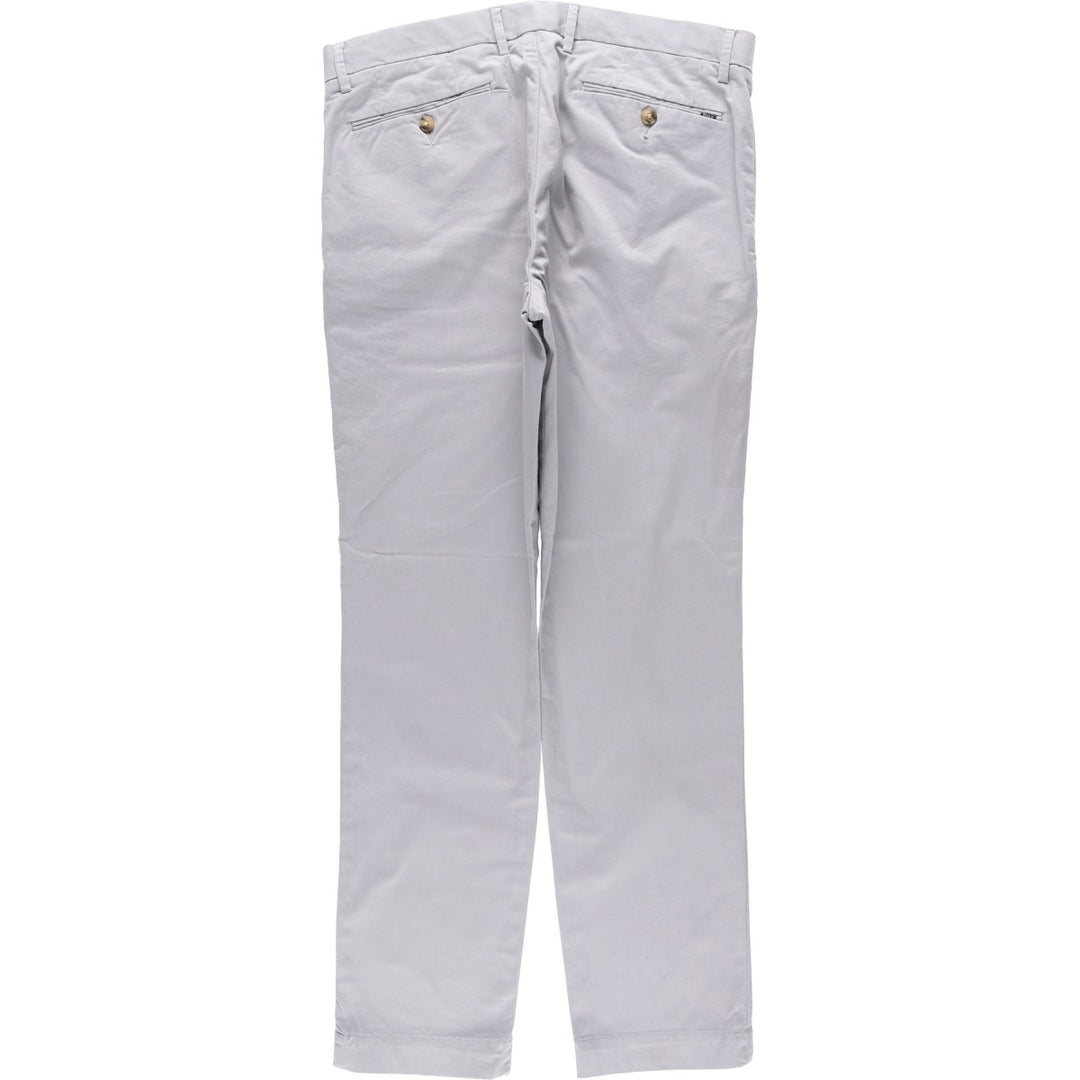 Ralph Lauren POLO RALPH LAUREN Stretch Slim Fit Chino Pants, Men's Size W35 (approx.) cotton gray type Vintage Second Hand