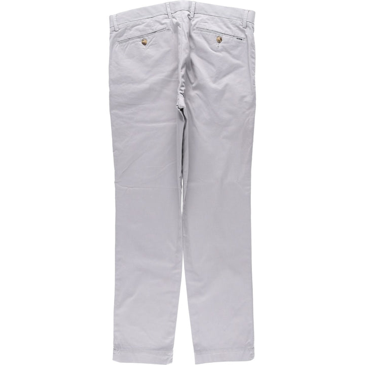 Ralph Lauren POLO RALPH LAUREN Stretch Slim Fit Chino Pants, Men's Size W35 (approx.) cotton gray type Vintage Second Hand
