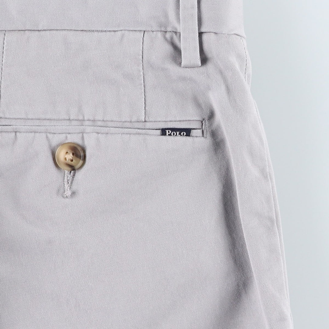Ralph Lauren POLO RALPH LAUREN Stretch Slim Fit Chino Pants, Men's Size W35 (approx.) cotton gray type Vintage Second Hand