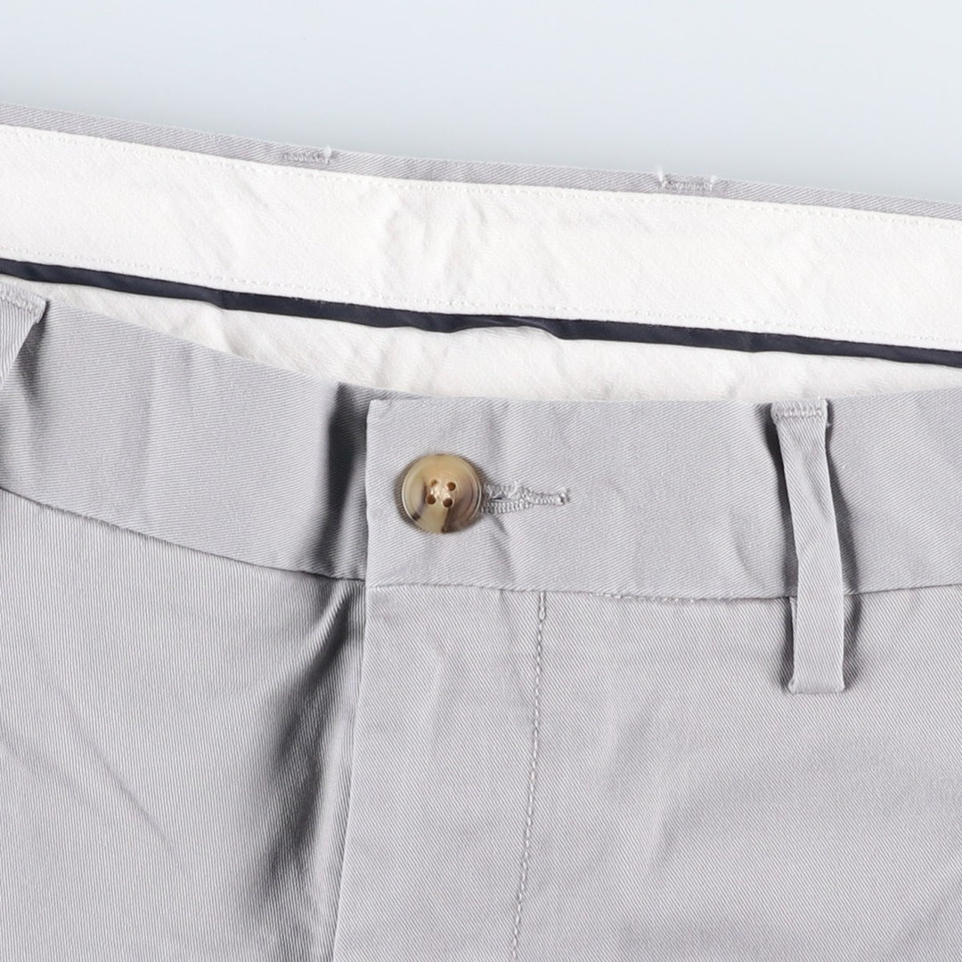 Ralph Lauren POLO RALPH LAUREN Stretch Slim Fit Chino Pants, Men's Size W35 (approx.) cotton gray type Vintage Second Hand