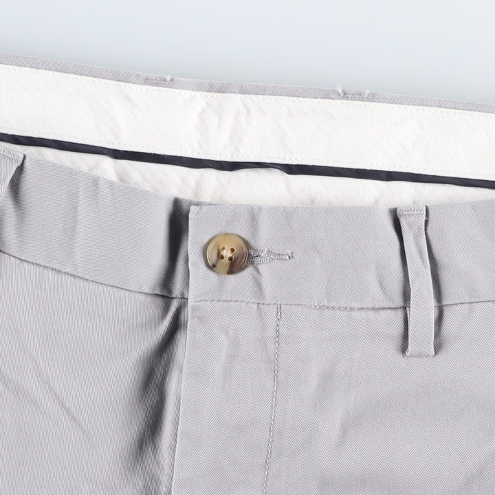 Ralph Lauren POLO RALPH LAUREN Stretch Slim Fit Chino Pants, Men's Size W35 (approx.) cotton gray type Vintage Second Hand